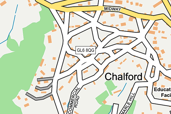 GL6 8QG map - OS OpenMap – Local (Ordnance Survey) GL6 8QG map - OS OpenMap – Local (Ordnance Survey)