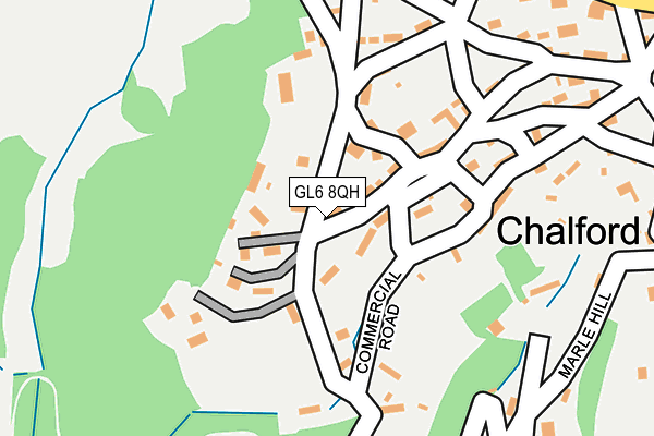GL6 8QH map - OS OpenMap – Local (Ordnance Survey) GL6 8QH map - OS OpenMap – Local (Ordnance Survey)
