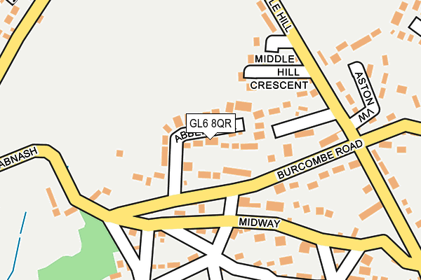 GL6 8QR map - OS OpenMap – Local (Ordnance Survey) GL6 8QR map - OS OpenMap – Local (Ordnance Survey)
