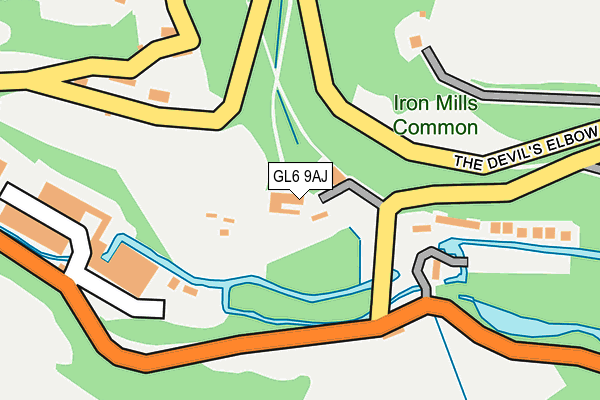 GL6 9AJ map - OS OpenMap – Local (Ordnance Survey) GL6 9AJ map - OS OpenMap – Local (Ordnance Survey)