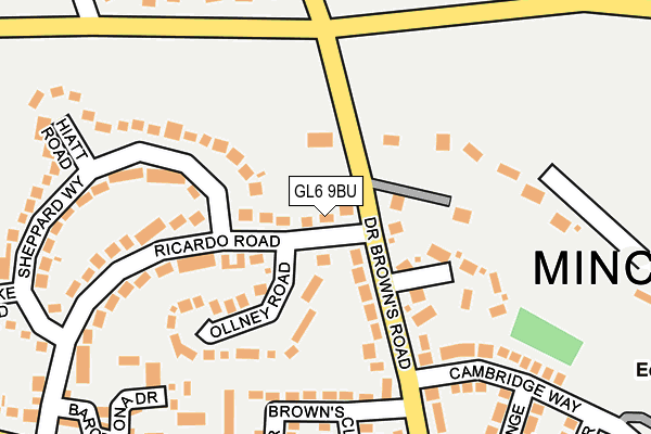 GL6 9BU map - OS OpenMap – Local (Ordnance Survey) GL6 9BU map - OS OpenMap – Local (Ordnance Survey)