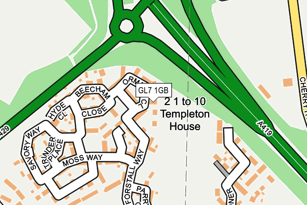 GL7 1GB map - OS OpenMap – Local (Ordnance Survey) GL7 1GB map - OS OpenMap – Local (Ordnance Survey)