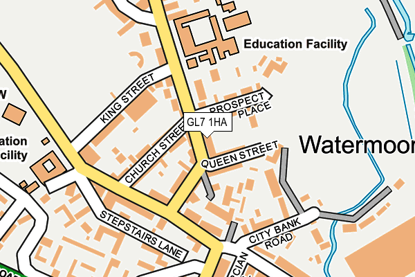 GL7 1HA map - OS OpenMap – Local (Ordnance Survey) GL7 1HA map - OS OpenMap – Local (Ordnance Survey)
