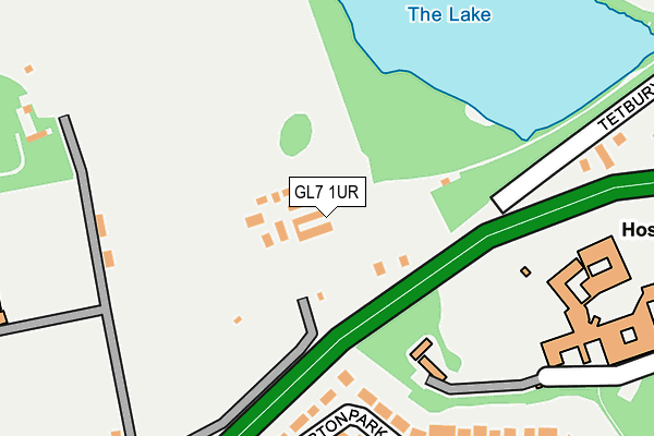 GL7 1UR map - OS OpenMap – Local (Ordnance Survey) GL7 1UR map - OS OpenMap – Local (Ordnance Survey)