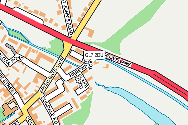 GL7 2DU map - OS OpenMap – Local (Ordnance Survey) GL7 2DU map - OS OpenMap – Local (Ordnance Survey)