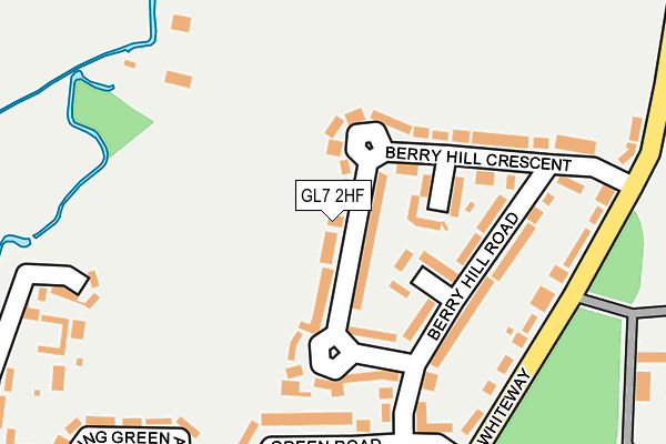 GL7 2HF map - OS OpenMap – Local (Ordnance Survey) GL7 2HF map - OS OpenMap – Local (Ordnance Survey)
