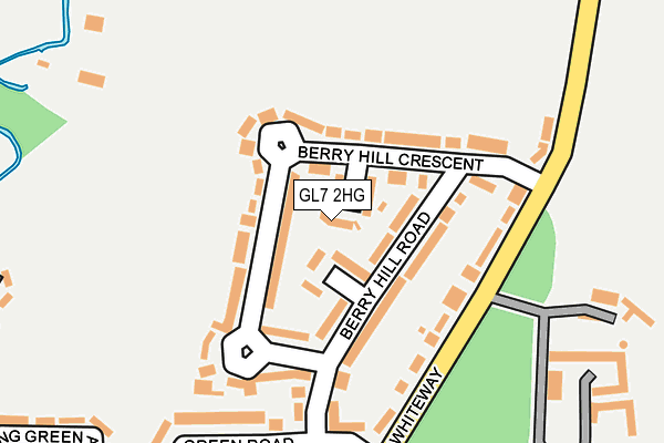 GL7 2HG map - OS OpenMap – Local (Ordnance Survey) GL7 2HG map - OS OpenMap – Local (Ordnance Survey)