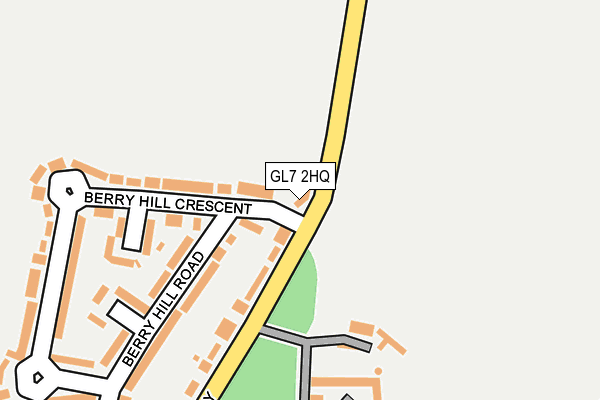 GL7 2HQ map - OS OpenMap – Local (Ordnance Survey) GL7 2HQ map - OS OpenMap – Local (Ordnance Survey)
