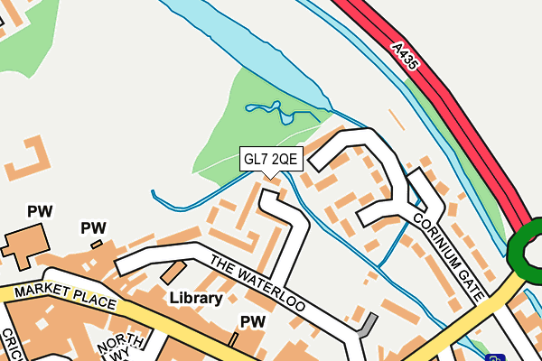 GL7 2QE map - OS OpenMap – Local (Ordnance Survey) GL7 2QE map - OS OpenMap – Local (Ordnance Survey)
