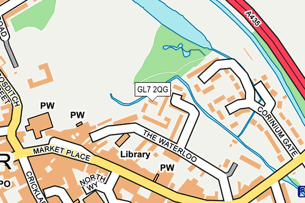 GL7 2QG map - OS OpenMap – Local (Ordnance Survey) GL7 2QG map - OS OpenMap – Local (Ordnance Survey)