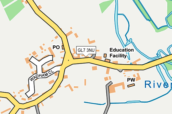GL7 3NU map - OS OpenMap – Local (Ordnance Survey) GL7 3NU map - OS OpenMap – Local (Ordnance Survey)