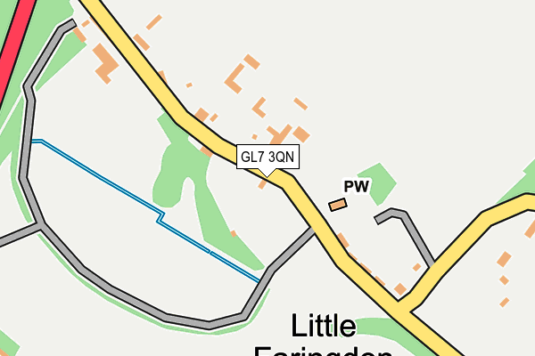 GL7 3QN map - OS OpenMap – Local (Ordnance Survey)