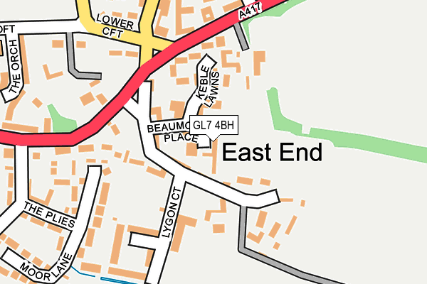 GL7 4BH map - OS OpenMap – Local (Ordnance Survey) GL7 4BH map - OS OpenMap – Local (Ordnance Survey)