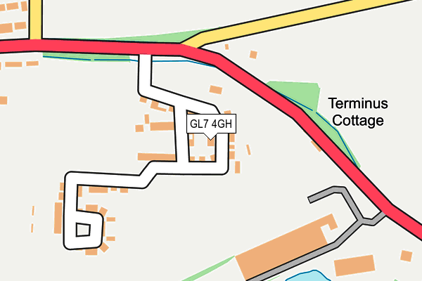 GL7 4GH map - OS OpenMap – Local (Ordnance Survey) GL7 4GH map - OS OpenMap – Local (Ordnance Survey)