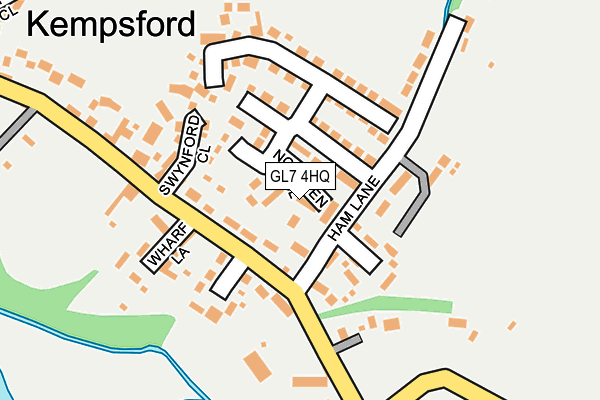 GL7 4HQ map - OS OpenMap – Local (Ordnance Survey) GL7 4HQ map - OS OpenMap – Local (Ordnance Survey)