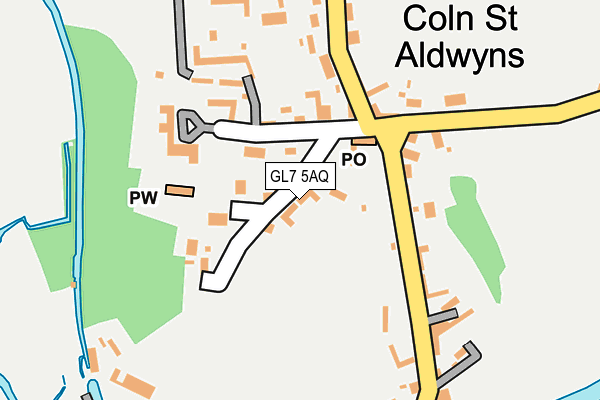 GL7 5AQ map - OS OpenMap – Local (Ordnance Survey) GL7 5AQ map - OS OpenMap – Local (Ordnance Survey)