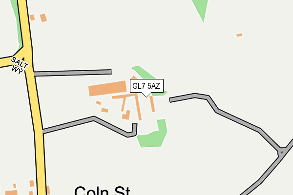 GL7 5AZ map - OS OpenMap – Local (Ordnance Survey) GL7 5AZ map - OS OpenMap – Local (Ordnance Survey)