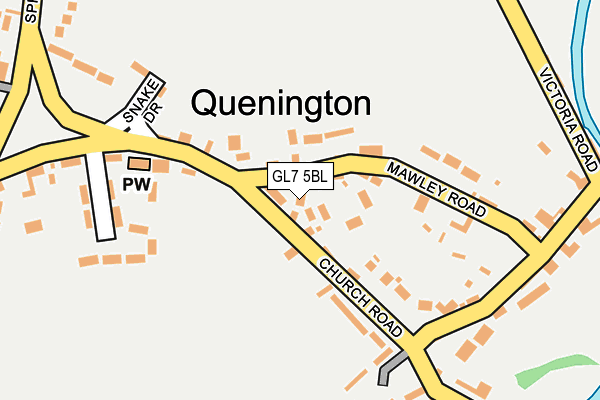 GL7 5BL map - OS OpenMap – Local (Ordnance Survey) GL7 5BL map - OS OpenMap – Local (Ordnance Survey)