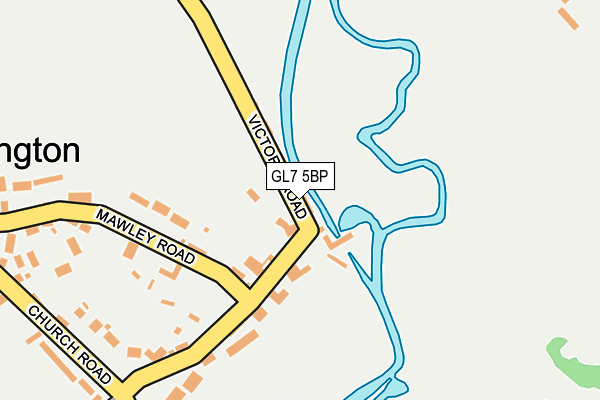 GL7 5BP map - OS OpenMap – Local (Ordnance Survey) GL7 5BP map - OS OpenMap – Local (Ordnance Survey)