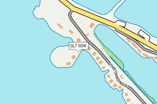 GL7 5DW map - OS OpenMap – Local (Ordnance Survey) GL7 5DW map - OS OpenMap – Local (Ordnance Survey)