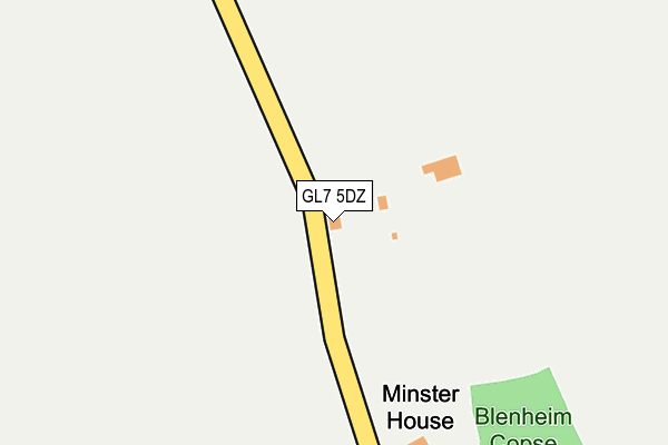 GL7 5DZ map - OS OpenMap – Local (Ordnance Survey) GL7 5DZ map - OS OpenMap – Local (Ordnance Survey)