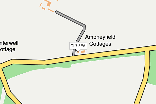 GL7 5EA map - OS OpenMap – Local (Ordnance Survey) GL7 5EA map - OS OpenMap – Local (Ordnance Survey)