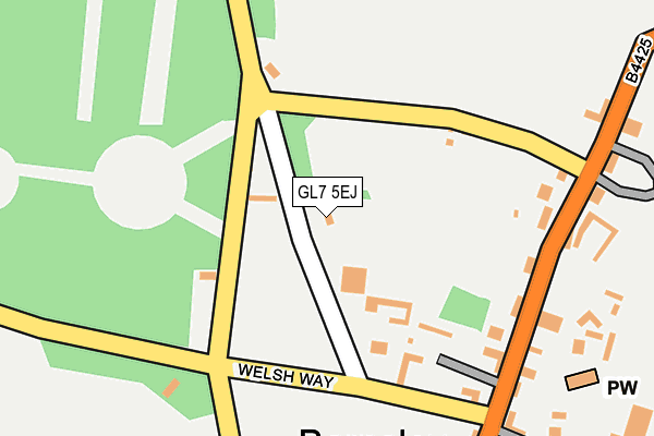 GL7 5EJ map - OS OpenMap – Local (Ordnance Survey) GL7 5EJ map - OS OpenMap – Local (Ordnance Survey)