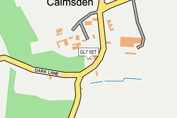 GL7 5ET map - OS OpenMap – Local (Ordnance Survey) GL7 5ET map - OS OpenMap – Local (Ordnance Survey)