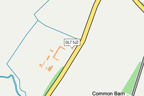GL7 5JZ map - OS OpenMap – Local (Ordnance Survey) GL7 5JZ map - OS OpenMap – Local (Ordnance Survey)
