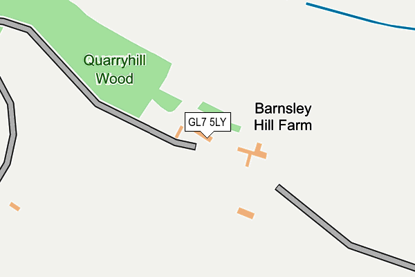GL7 5LY map - OS OpenMap – Local (Ordnance Survey) GL7 5LY map - OS OpenMap – Local (Ordnance Survey)