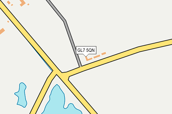 GL7 5QN map - OS OpenMap – Local (Ordnance Survey) GL7 5QN map - OS OpenMap – Local (Ordnance Survey)