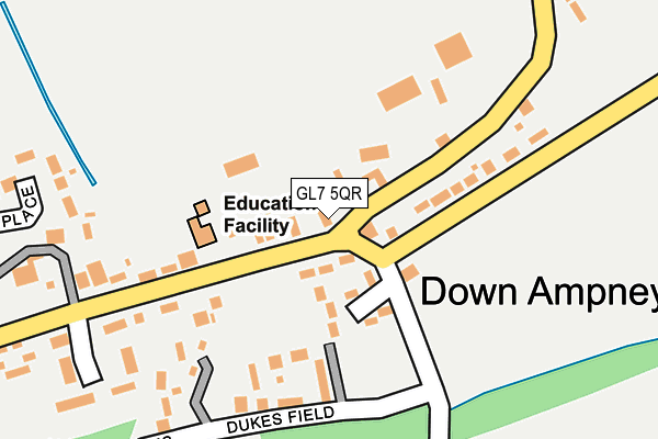 GL7 5QR map - OS OpenMap – Local (Ordnance Survey) GL7 5QR map - OS OpenMap – Local (Ordnance Survey)