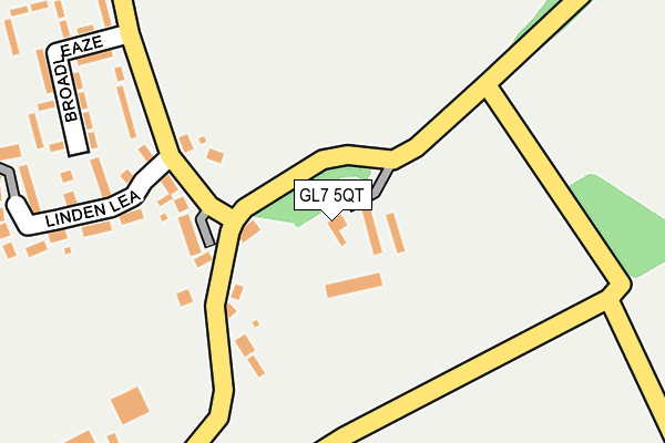 GL7 5QT map - OS OpenMap – Local (Ordnance Survey) GL7 5QT map - OS OpenMap – Local (Ordnance Survey)