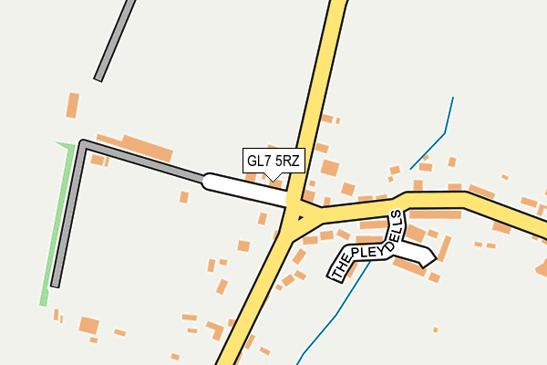 GL7 5RZ map - OS OpenMap – Local (Ordnance Survey) GL7 5RZ map - OS OpenMap – Local (Ordnance Survey)