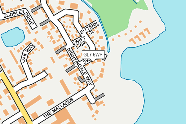 GL7 5WP map - OS OpenMap – Local (Ordnance Survey) GL7 5WP map - OS OpenMap – Local (Ordnance Survey)