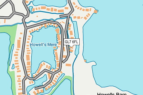 GL7 6FL map - OS OpenMap – Local (Ordnance Survey) GL7 6FL map - OS OpenMap – Local (Ordnance Survey)