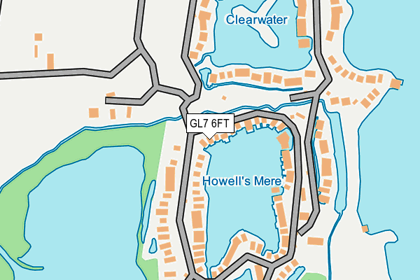 GL7 6FT map - OS OpenMap – Local (Ordnance Survey) GL7 6FT map - OS OpenMap – Local (Ordnance Survey)