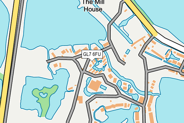 GL7 6FU map - OS OpenMap – Local (Ordnance Survey) GL7 6FU map - OS OpenMap – Local (Ordnance Survey)