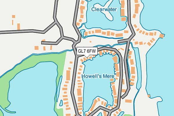 GL7 6FW map - OS OpenMap – Local (Ordnance Survey) GL7 6FW map - OS OpenMap – Local (Ordnance Survey)
