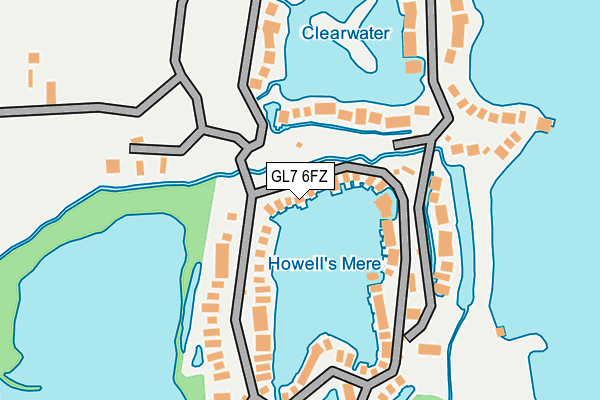 GL7 6FZ map - OS OpenMap – Local (Ordnance Survey) GL7 6FZ map - OS OpenMap – Local (Ordnance Survey)