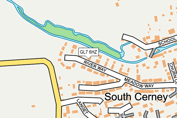 GL7 6HZ map - OS OpenMap – Local (Ordnance Survey) GL7 6HZ map - OS OpenMap – Local (Ordnance Survey)