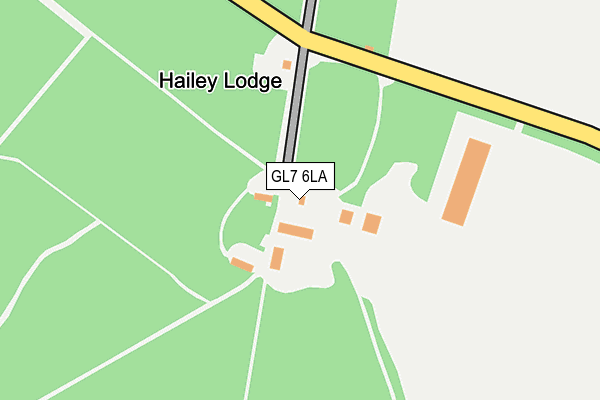 GL7 6LA map - OS OpenMap – Local (Ordnance Survey) GL7 6LA map - OS OpenMap – Local (Ordnance Survey)