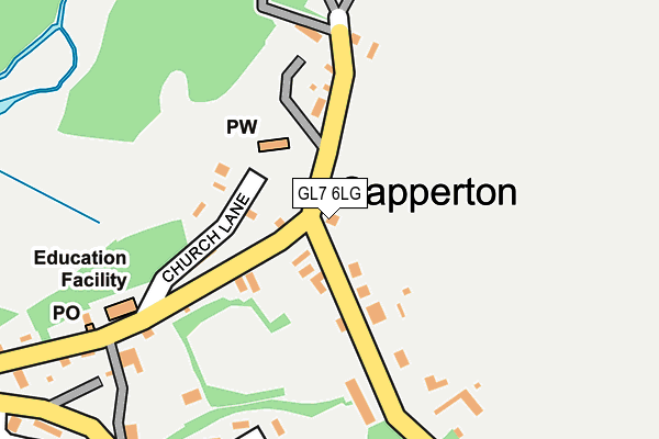GL7 6LG map - OS OpenMap – Local (Ordnance Survey) GL7 6LG map - OS OpenMap – Local (Ordnance Survey)