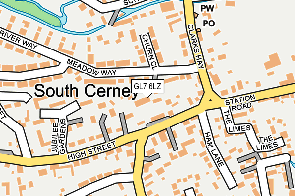 GL7 6LZ map - OS OpenMap – Local (Ordnance Survey) GL7 6LZ map - OS OpenMap – Local (Ordnance Survey)
