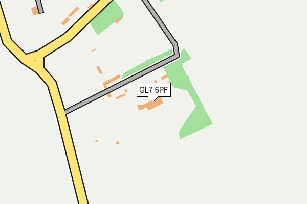 GL7 6PF map - OS OpenMap – Local (Ordnance Survey) GL7 6PF map - OS OpenMap – Local (Ordnance Survey)