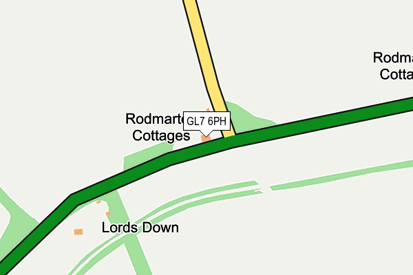 GL7 6PH map - OS OpenMap – Local (Ordnance Survey) GL7 6PH map - OS OpenMap – Local (Ordnance Survey)
