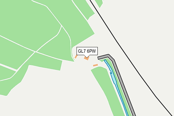 GL7 6PW map - OS OpenMap – Local (Ordnance Survey) GL7 6PW map - OS OpenMap – Local (Ordnance Survey)