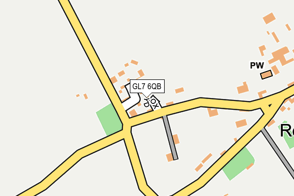 GL7 6QB map - OS OpenMap – Local (Ordnance Survey) GL7 6QB map - OS OpenMap – Local (Ordnance Survey)