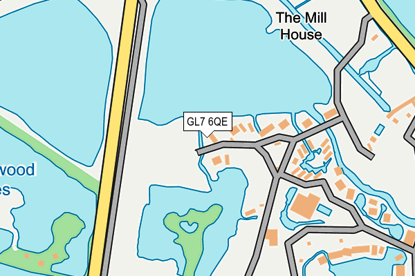 GL7 6QE map - OS OpenMap – Local (Ordnance Survey) GL7 6QE map - OS OpenMap – Local (Ordnance Survey)