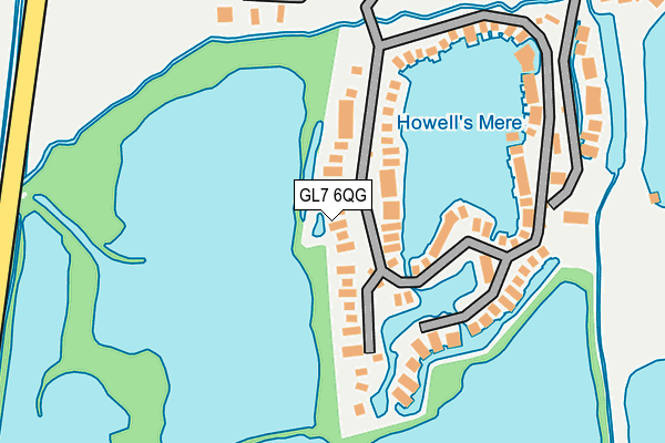 GL7 6QG map - OS OpenMap – Local (Ordnance Survey) GL7 6QG map - OS OpenMap – Local (Ordnance Survey)